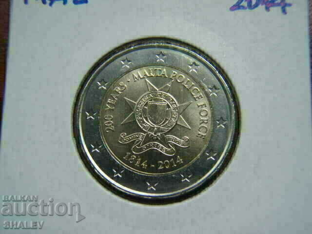 2 euro 2014 Malta "Police" (1) /Малта/ - Unc (2 евро) с цена € 20.89 | 40.86 лв.