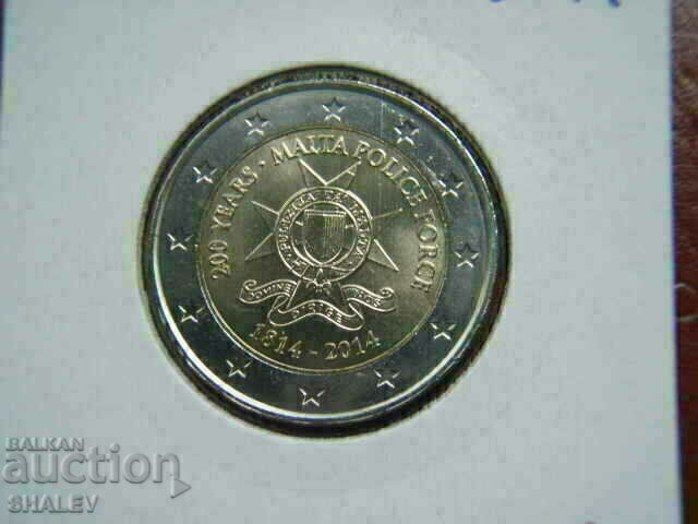 Аукцион 2 euro 2014 Malta "Police" (1) /Малта/ - Unc (2 евро)