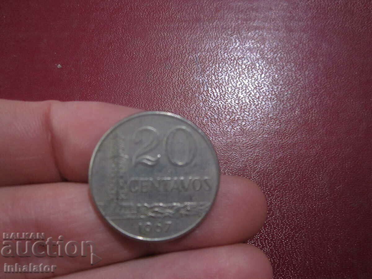 1967 Brazilia 20 centavos