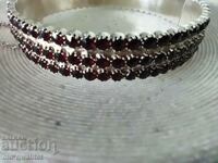 BRATARA ORIGINALA DIN ARGINT cu GRANAT NATURAL, ARGINT 900