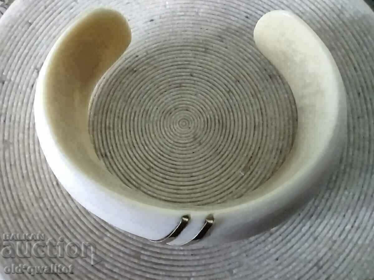 ORIGINAL BRACELET with gold elements, ivory, stamp - 5