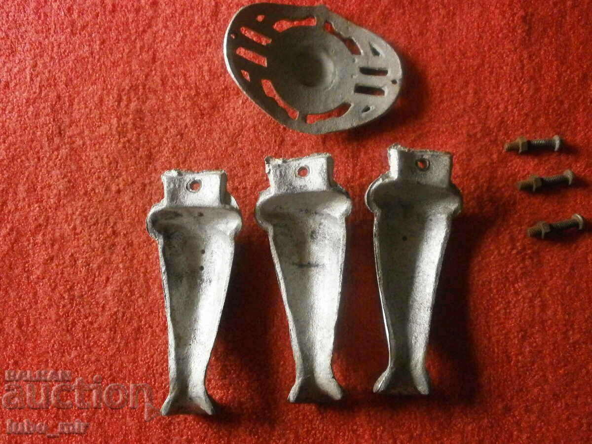 LOT OLD OIL FURNACE LEG AND APPLIANCE - 6