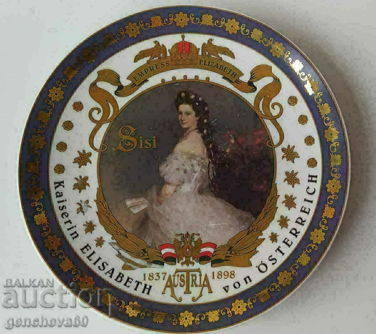 A rare "Sissi" porcelain wall plate/mark - 6 A rare "Sissi" porcelain wall plate/mark - 6