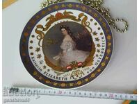 A rare "Sissi" porcelain wall plate/mark