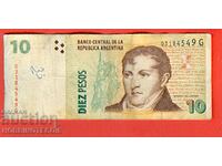 ARGENTINA ARGENTINA 10 Peso issue - issue 2003 series G