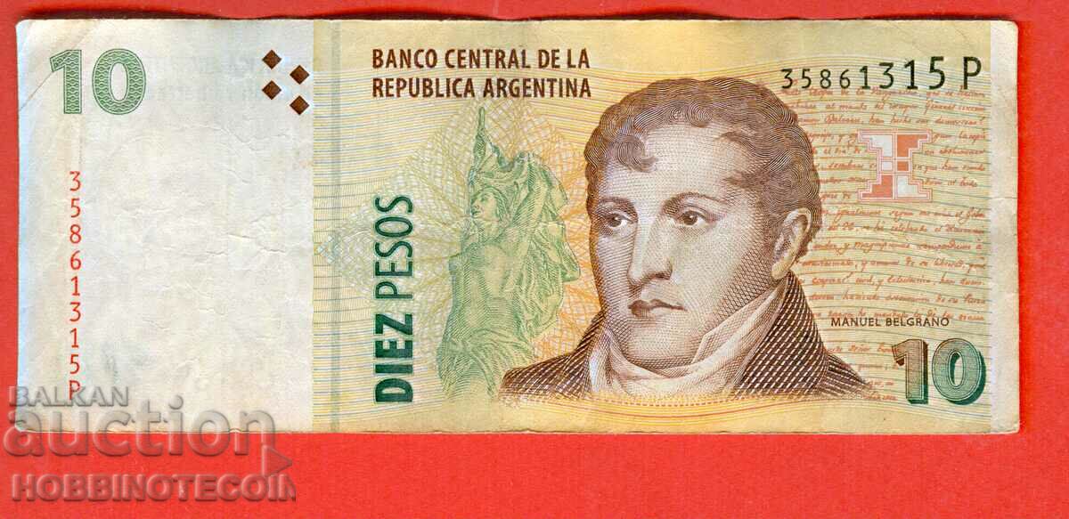 ARGENTINA ARGENTINA 10 Peso issue - issue 2003 series P