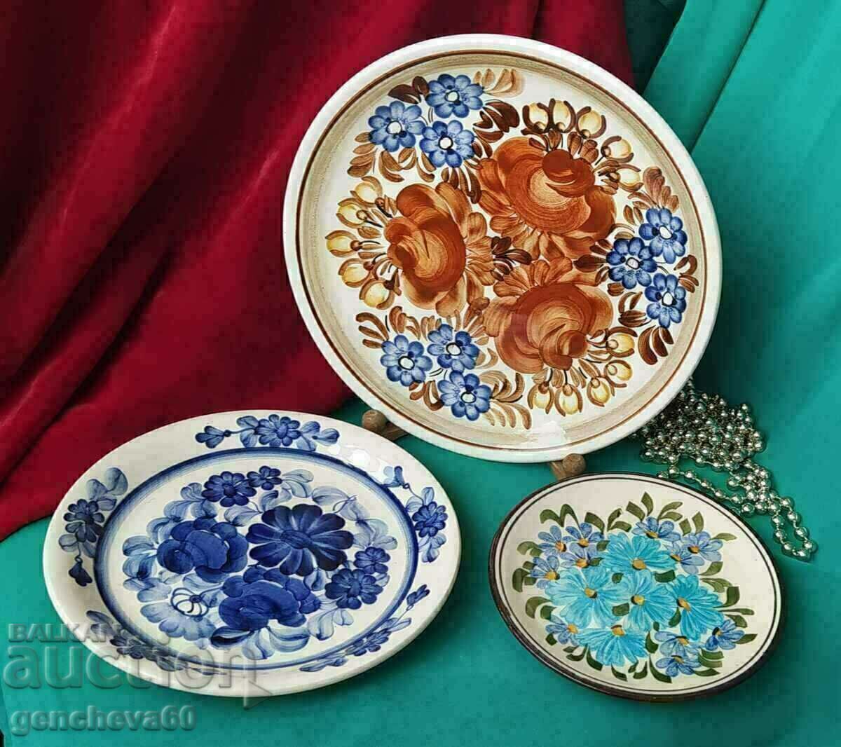 Painted plates for decoration POLAND