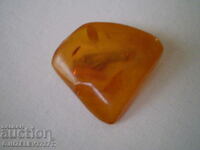 RUSSIAN AMBER BROOCH VINTAGE JEWELRY 100% NATURAL BALTIC