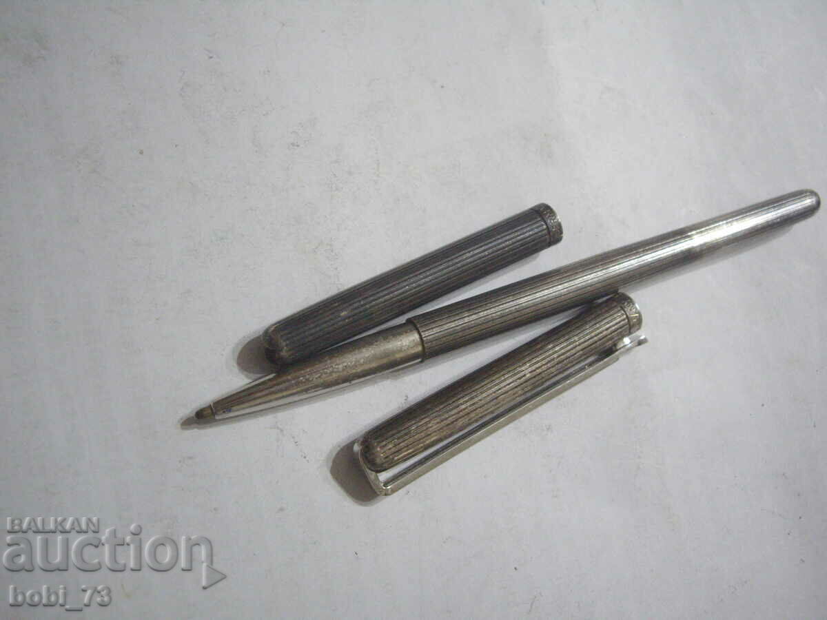 Auction Old silver-plated fountain pen.''Ronson''Germania Auction Old silver-plated fountain pen.''Ronson''Germania