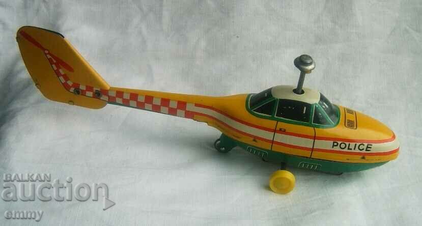 Tinplate children's toy helicopter Police, GDR-missing with price 22.00 BGN | € 11.25 Tinplate children's toy helicopter Police, GDR-missing with price 22.00 BGN | € 11.25