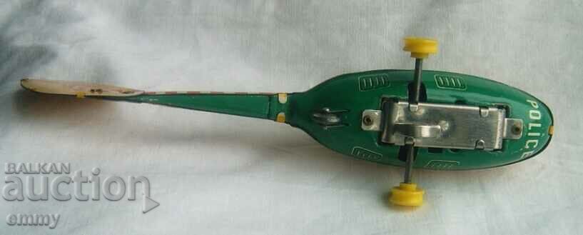 Auction Tinplate children's toy helicopter Police, GDR-missing Auction Tinplate children's toy helicopter Police, GDR-missing