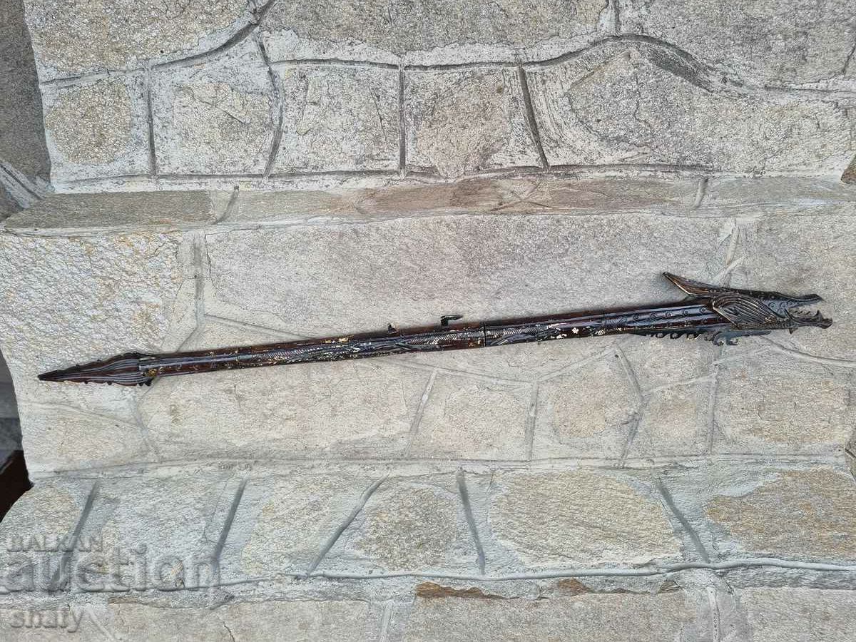 Old African bone pipe for shooting poison p - 5 Old African bone pipe for shooting poison p - 5