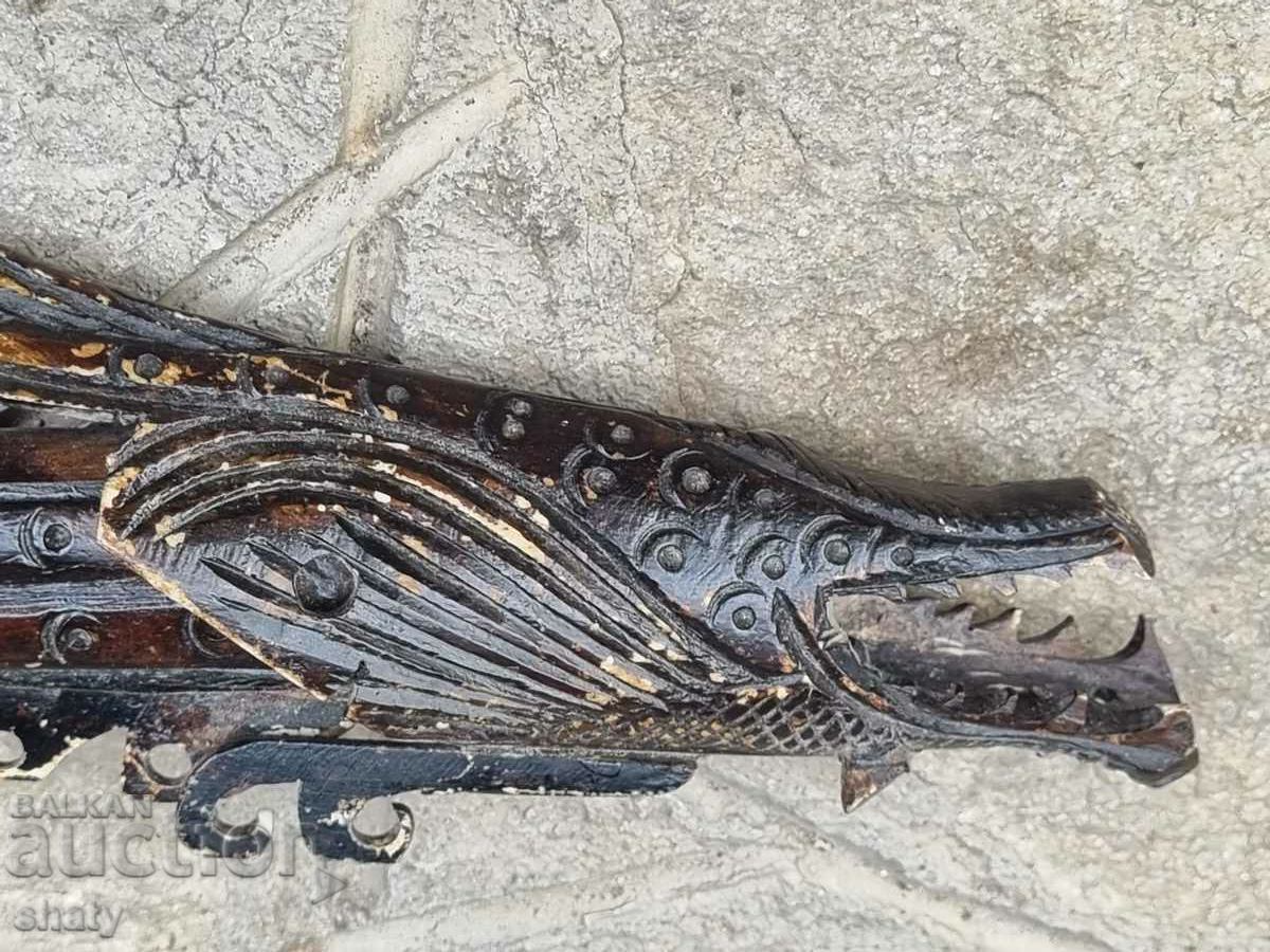 Old African bone pipe for shooting poison p - 6 Old African bone pipe for shooting poison p - 6