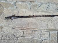 Стара африканска тръба от кост за изстрелване на отровни стр