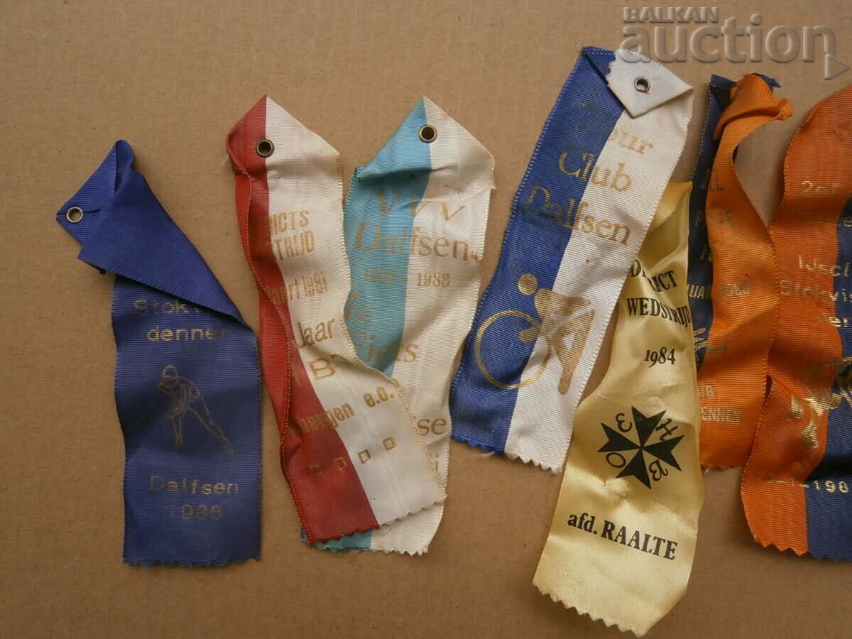 lot pennants award ribbons from the 70s - 5 lot pennants award ribbons from the 70s - 5