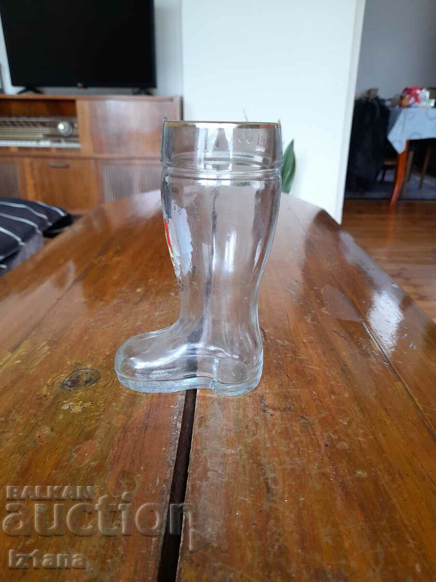 Old glass, boot