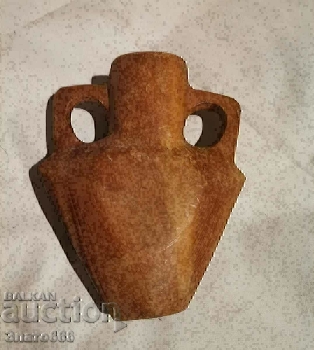 Amforă din lemn - lucrată manual cu preț € 2.56 | 5.01 BGN Amforă din lemn - lucrată manual cu preț € 2.56 | 5.01 BGN