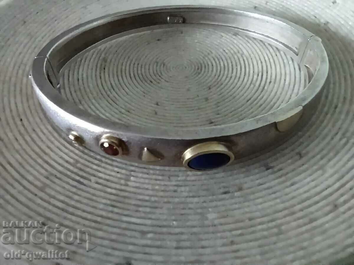 BRACELET - silver with Lapis Lazuli, Ruby, Diamond, Silver 14K with price 700.00 BGN | € 357.90 BRACELET - silver with Lapis Lazuli, Ruby, Diamond, Silver 14K with price 700.00 BGN | € 357.90
