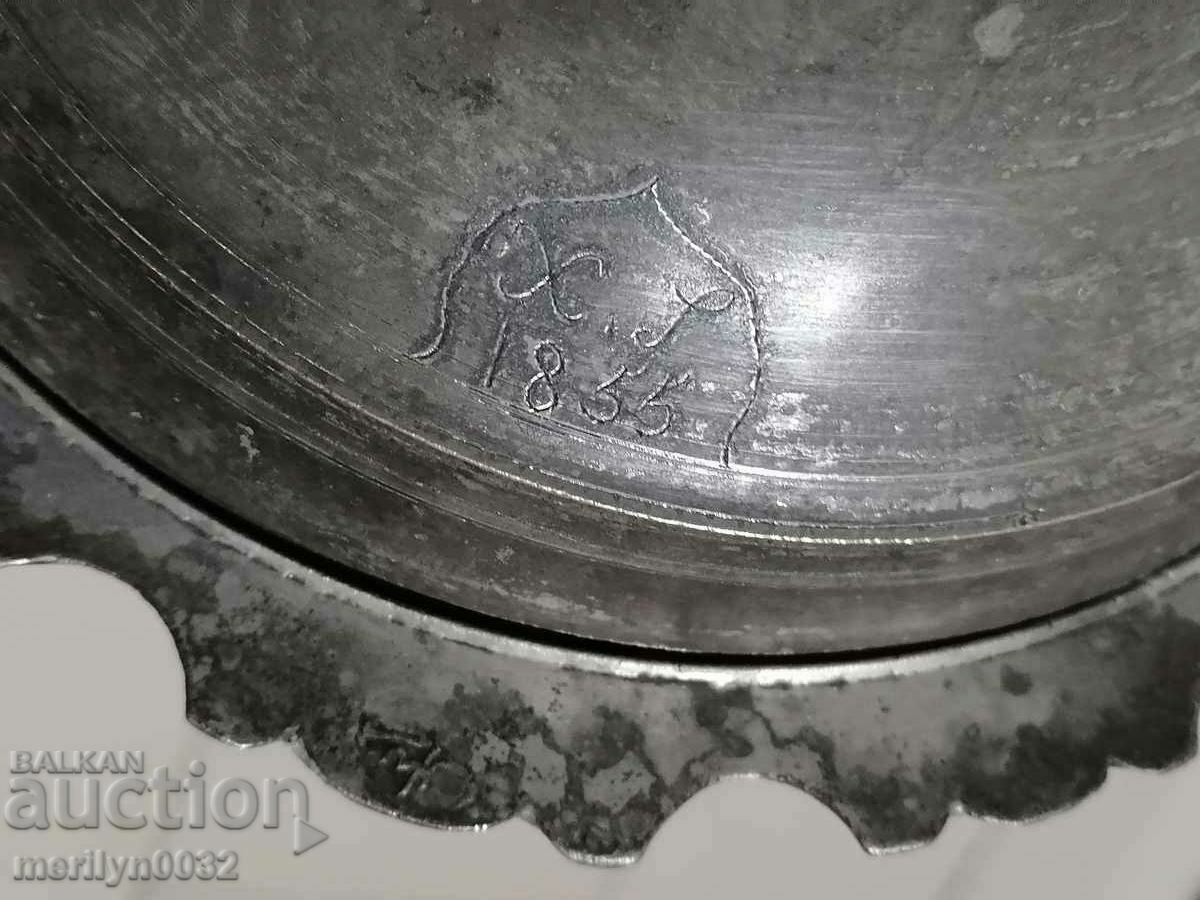 Δημοπρασία Χάλκινο χάλκινο καπάκι τουγκρα μάρκας Vazrozhdenski Sahan Δημοπρασία Χάλκινο χάλκινο καπάκι τουγκρα μάρκας Vazrozhdenski Sahan