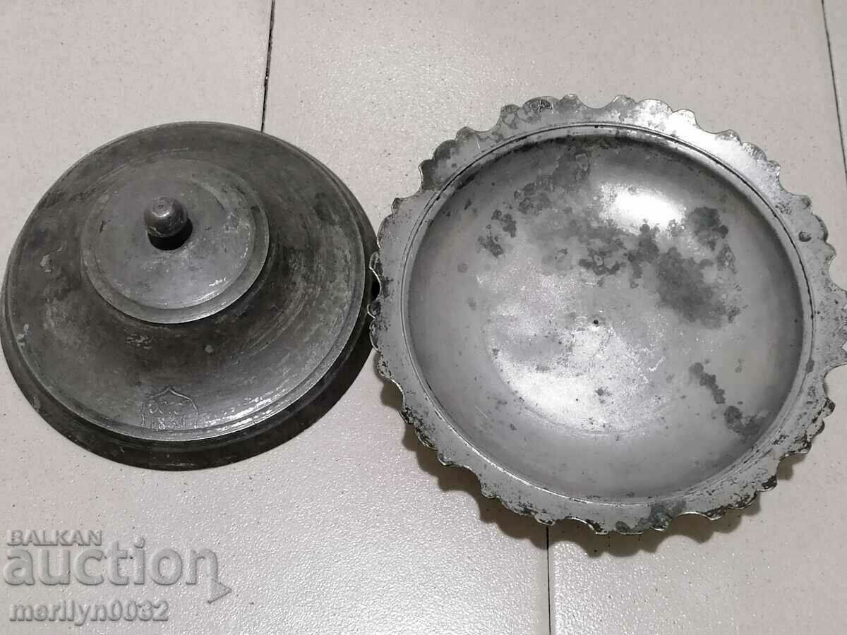 Παράδοση Χάλκινο χάλκινο καπάκι τουγκρα μάρκας Vazrozhdenski Sahan Παράδοση Χάλκινο χάλκινο καπάκι τουγκρα μάρκας Vazrozhdenski Sahan