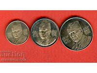 YUGOSLAVIA YUGOSLAVIA 3 COINS PLAQUES - TITO SILVER