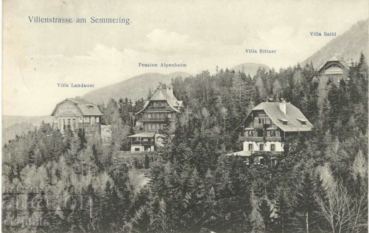 Carte poștală veche - Alpi, Semmering