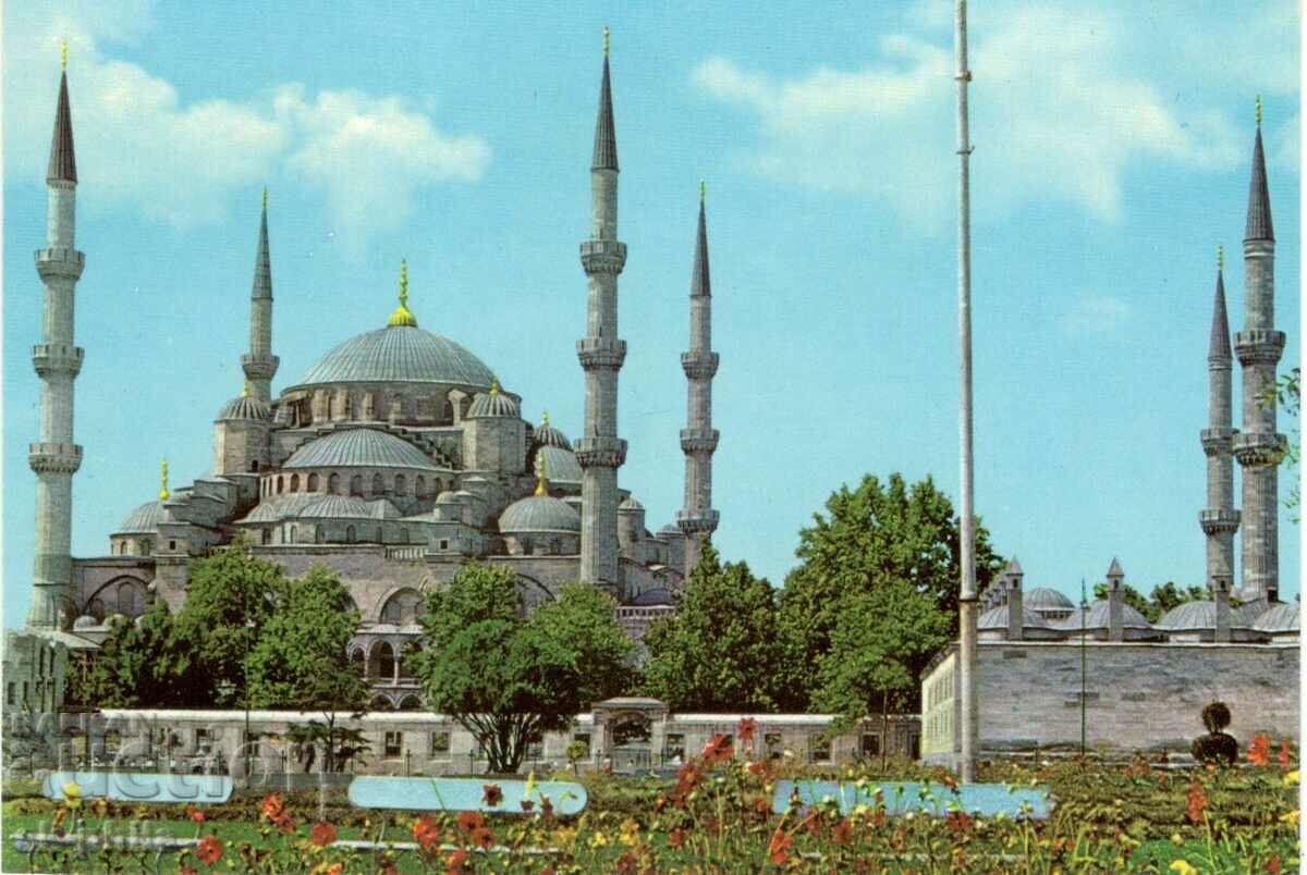 Стара картичка - Истанбул, Джамия "Султан Ахмет"