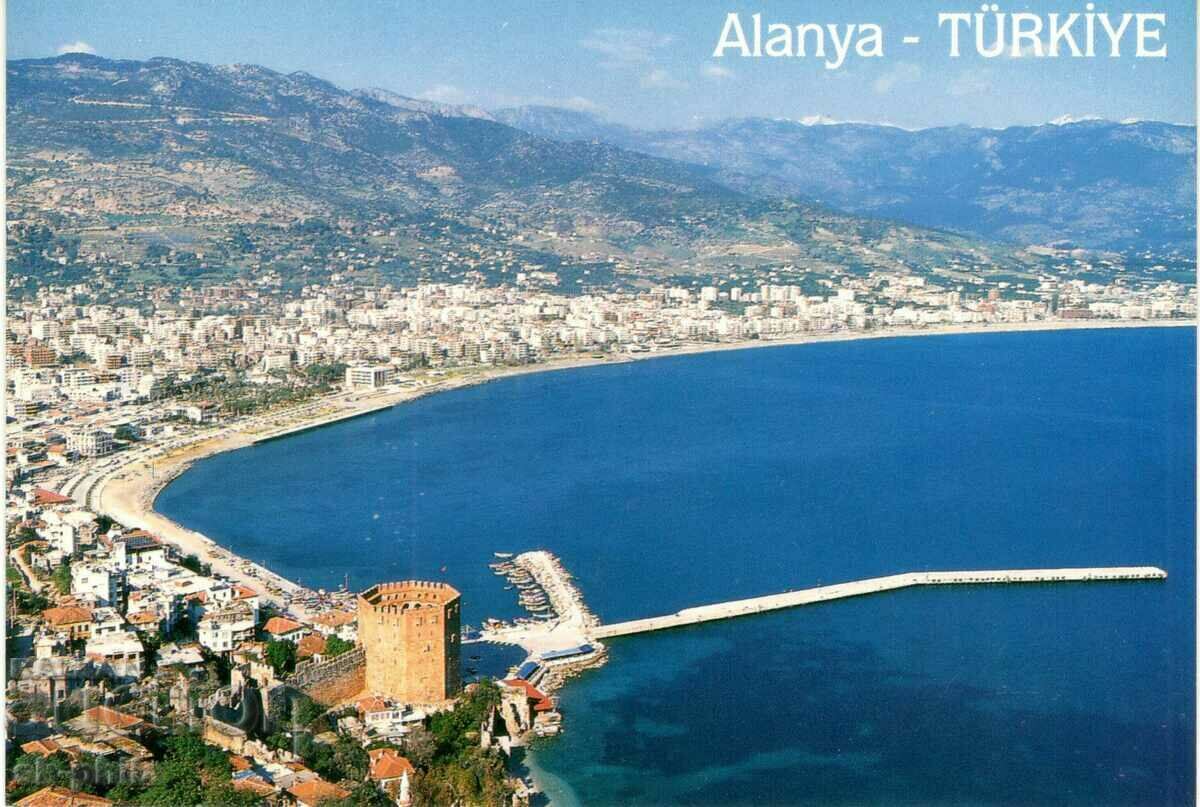 Old postcard - Alanya, General view