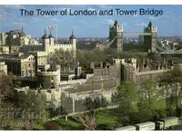 Old postcard - London, Tower Bridge
