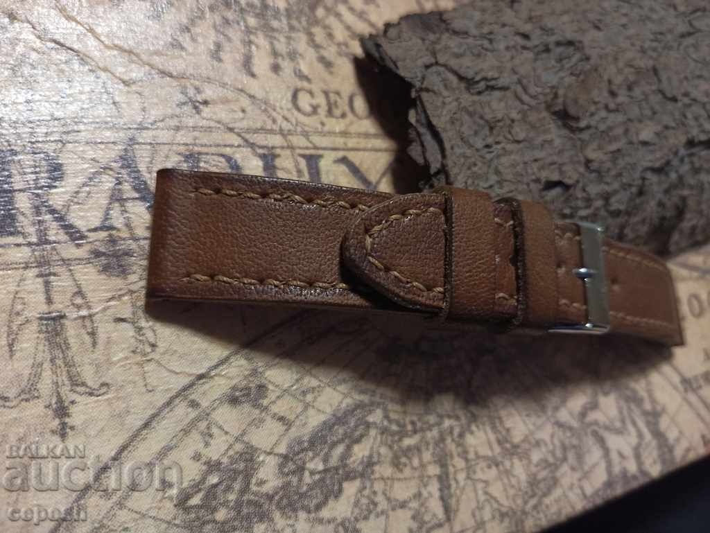 Delivery of Leather watch strap 22mm Genuine leather by hand 816 Delivery of Leather watch strap 22mm Genuine leather by hand 816