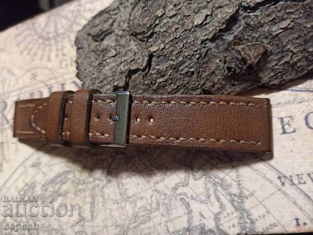 Leather watch strap 22mm Genuine leather by hand 816 - 5 Leather watch strap 22mm Genuine leather by hand 816 - 5