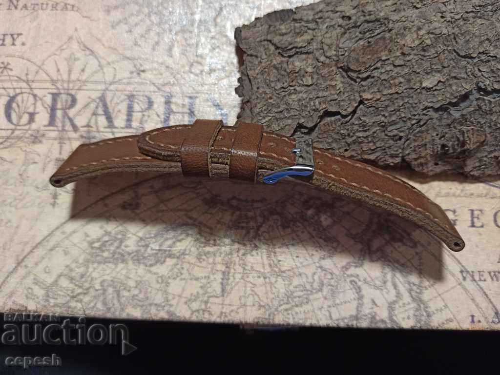 Leather watch strap 22mm Genuine leather by hand 816 - 6 Leather watch strap 22mm Genuine leather by hand 816 - 6