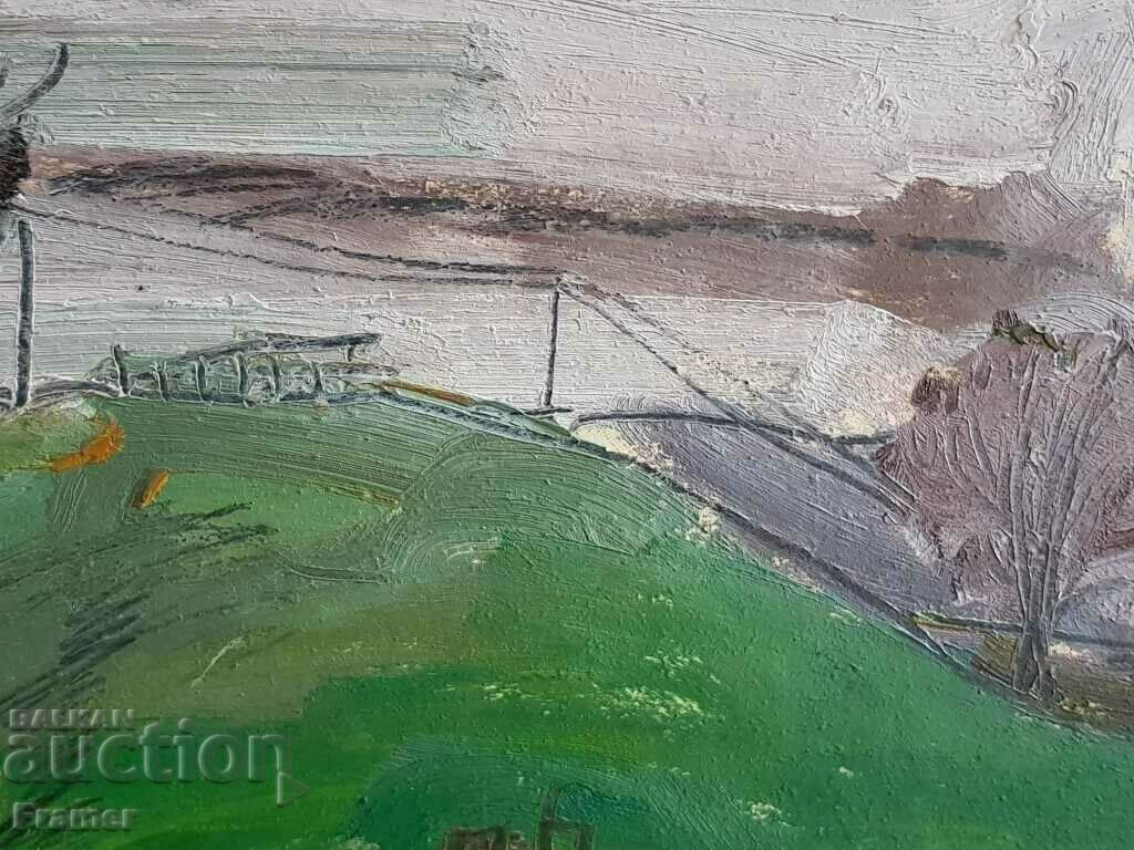 Tsvetan Tsonev 1936 - 2004 Beautiful Landscape 1982 with oil paints - 6 Tsvetan Tsonev 1936 - 2004 Beautiful Landscape 1982 with oil paints - 6