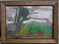 Tsvetan Tsonev 1936 - 2004 Beautiful Landscape 1982 with oil paints