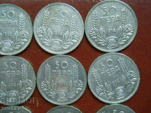 Auction 50 BGN 1934 Kingdom of Bulgaria (lot 20 pieces) - VF/XF Auction 50 BGN 1934 Kingdom of Bulgaria (lot 20 pieces) - VF/XF
