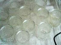 12 pcs old small crystal 4ashes for brandy.......
