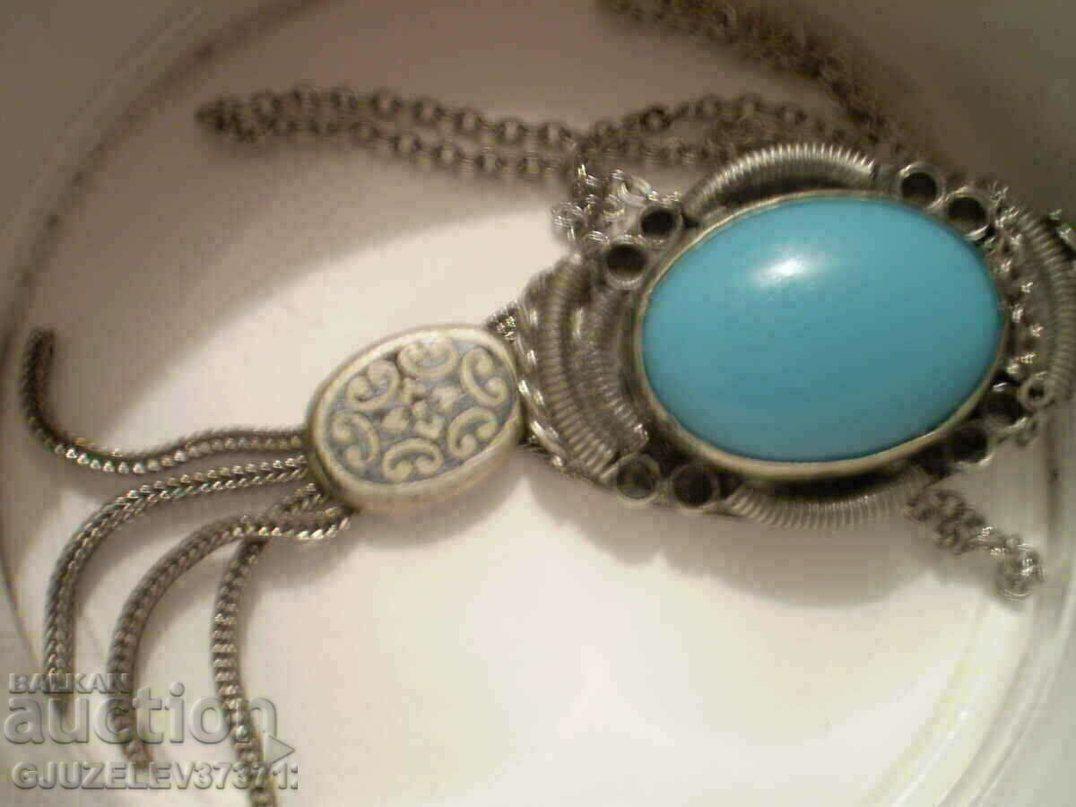 Delivery of Vintage turquoise and silver necklace Delivery of Vintage turquoise and silver necklace