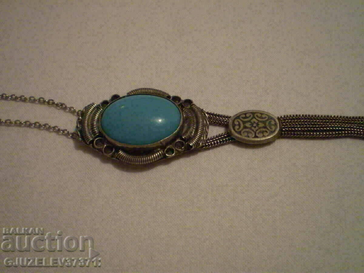 Vintage turquoise and silver necklace - 7 Vintage turquoise and silver necklace - 7