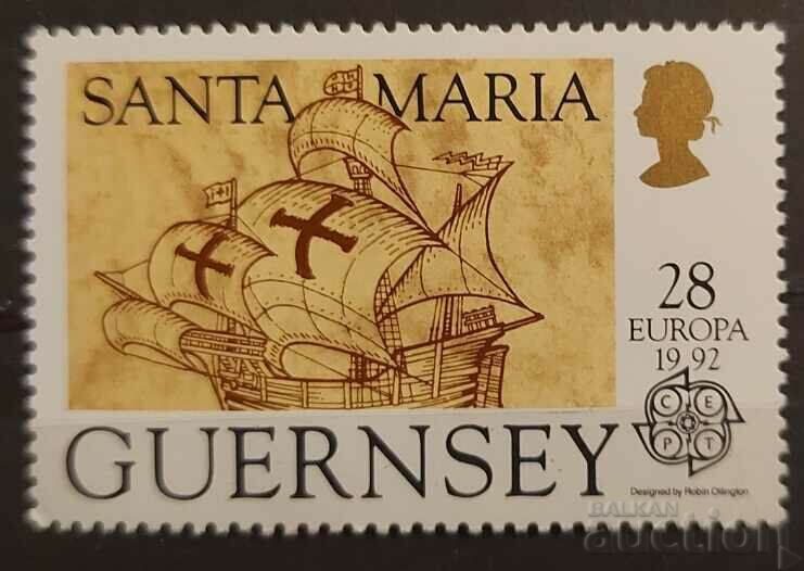 Guernsey/Guernsey 1992 Europe CEPT Ships/Columbus MNH