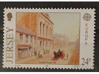 Jersey 1990 Europe CEPT Buildings/Horses MNH