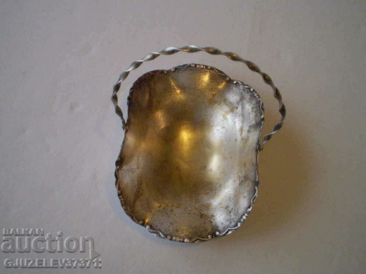 Antique old silver plated basket with ornate - 5 Antique old silver plated basket with ornate - 5