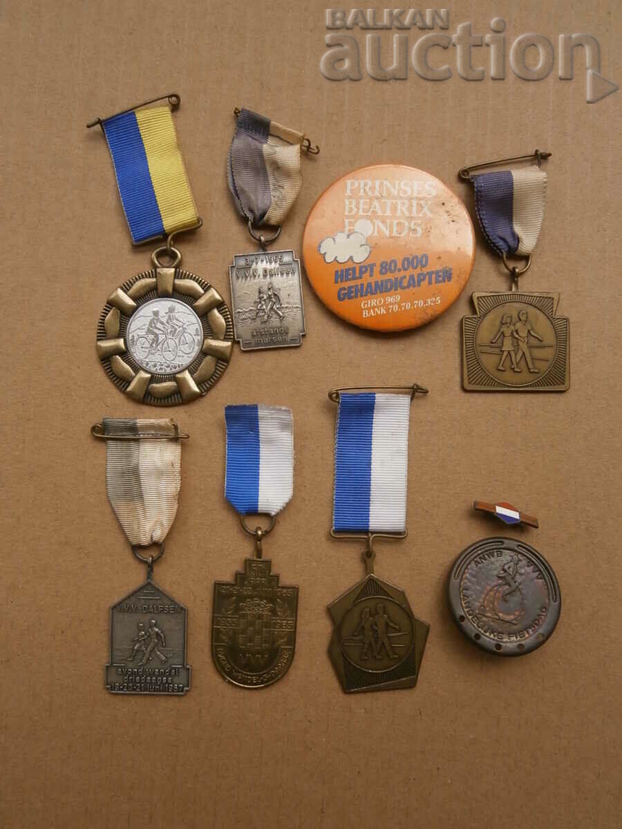 lot medals signs badges
