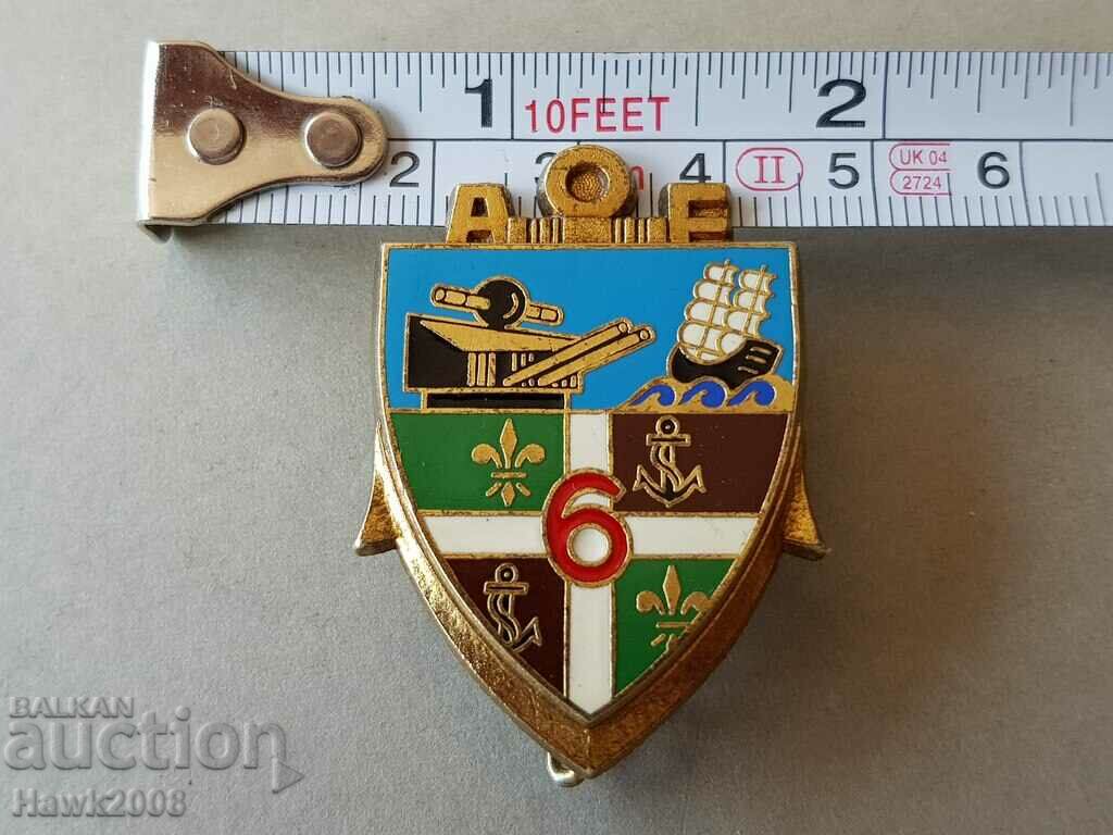 Γαλλικά συνταγματικό Ναυτικό εμαγιέ A.O.E σήμα 6 - 7 Γαλλικά συνταγματικό Ναυτικό εμαγιέ A.O.E σήμα 6 - 7