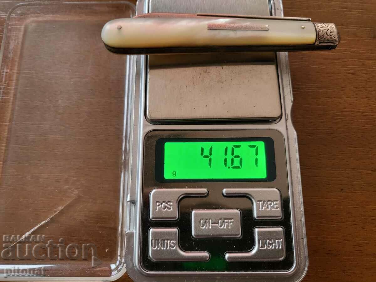 Αντίκα ασημένιο μαχαίρι τσέπης 1896. - 6