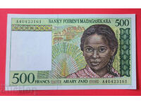 Madagascar 500 francs (ariaris) 1994 year UNC