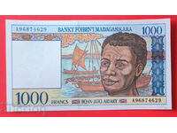 Madagascar 1000 francs (ariaris) 1994 UNC