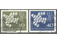 Σφραγισμένες γραμματόσημες Ευρώπης ΣΕΠΤ 1961 από Γερμανία