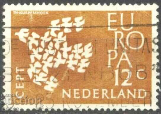 Pure stamp Europe SEP 1961 from the Netherlands