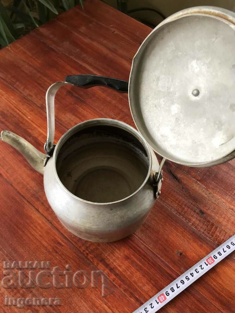 KETTLE METAL ALUMINUM OLD AND USED HEALTHY - 6