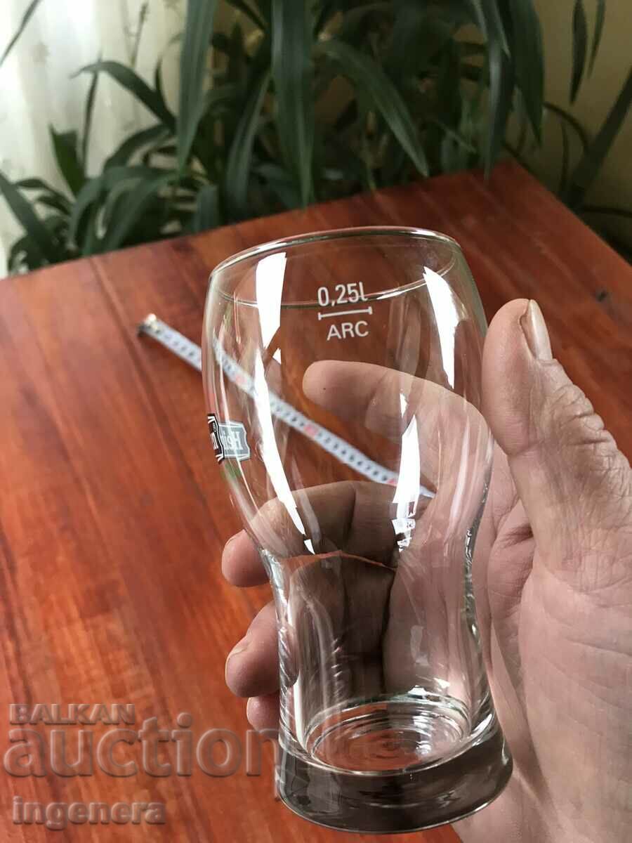 GLASS BEER MUG ADVERTISING GLASS-2 PCS with price 8.00 BGN | € 4.09 GLASS BEER MUG ADVERTISING GLASS-2 PCS with price 8.00 BGN | € 4.09